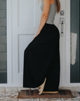 Wide Leg Ribbed Pants