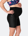 ** CLEARANCE ** High Waisted Bike Shorts - Classic Black