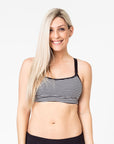 ** CLEARANCE ** Maternity Activewear Bra - Fit2feed Bra Stripe